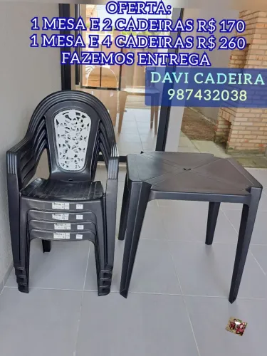 MESA MILAO UZ7D PLASTICO 6Z FRETE GRATIS