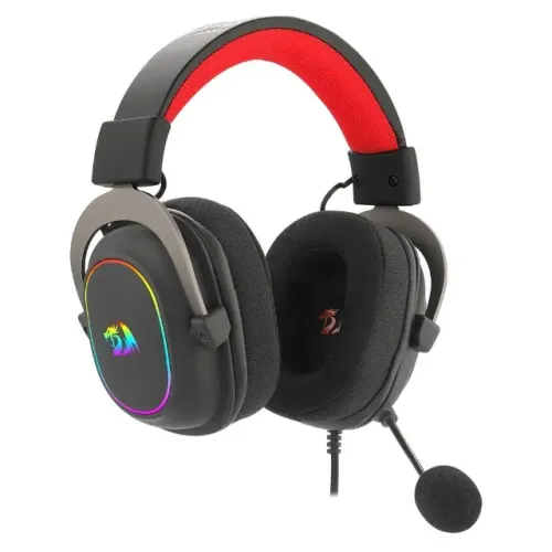Headset Gamer Redragon Zeus X Black Led RGB Surround 7.1 USB - WZetta