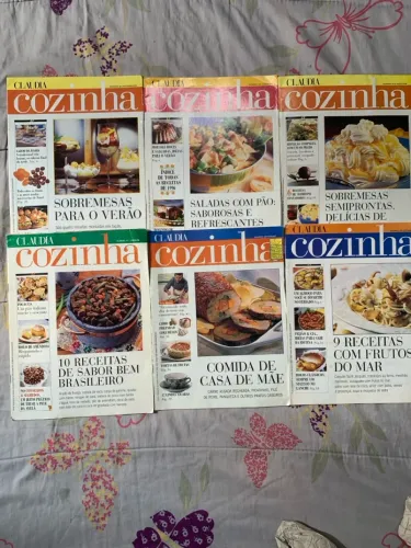 6 Revistas Claudia Cozinha - Receitas Variadas