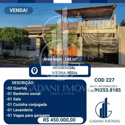Venda de Casas / Padrão na cidade de Sinop