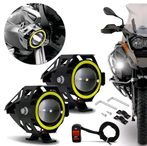 Farol De Milha Moto Auxiliar Mini