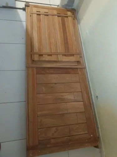 porta de madeira de cozinha