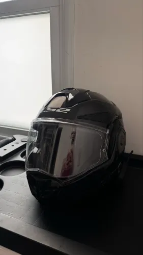 Capacete LS2 Advant X FF901 Carbon Solid - Preto (Articulado)