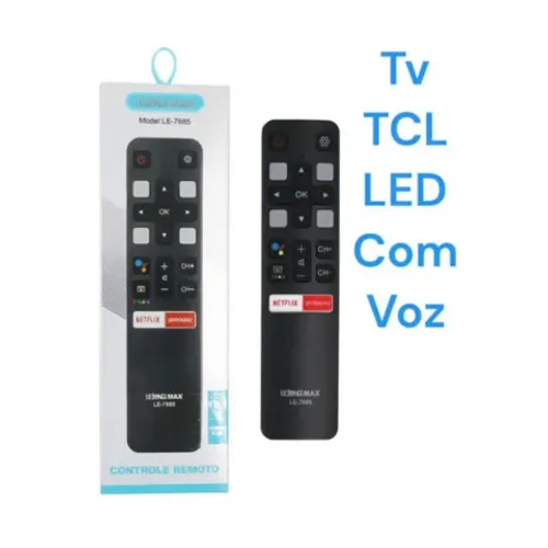 Controle Remoto Para Tv Tcl Smart FBG 9304 LE 7685 Bluetooth 