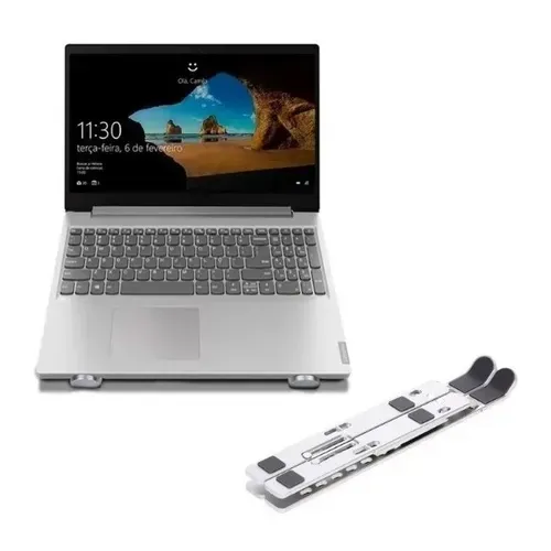 Suporte Notebook De Mesa de Ferro Ajustável Dobrável P/ Refrigeração