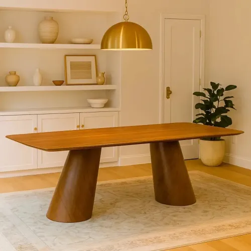 Mesa de Jantar Moderna 240x120cm Laminado p76