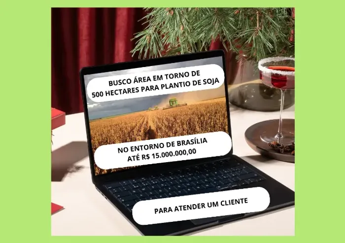 Fazenda 500 hectares no entorno de Brasília para soja
