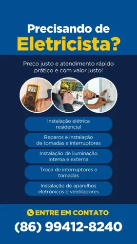 Serviços de eletricista em geral