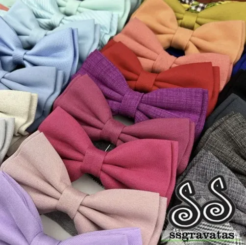 Gravatas Borboleta para Padrinhos de Casamento / Formatura / Uniforme (Varejo/Atacado)