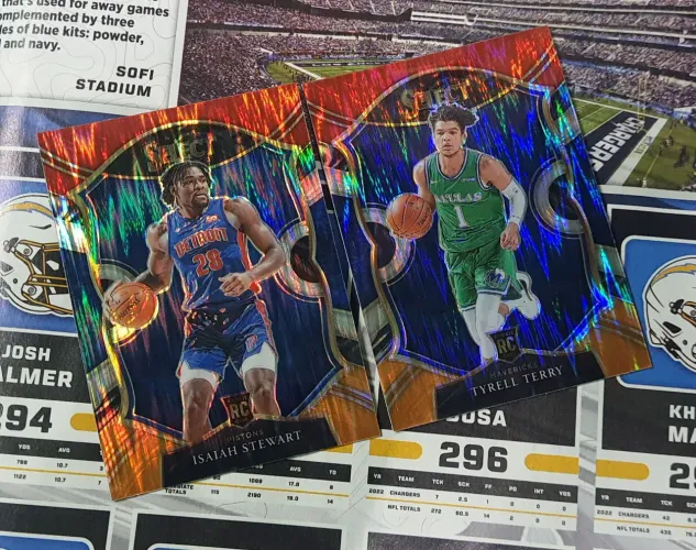 Cards Rookie Panini Select Isaiah Stewart e Tyrell Terry