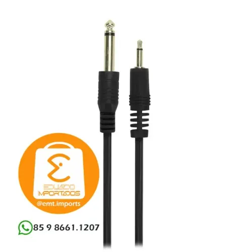 Cabo Auxiliar P10 Mono x P2 Mono 5m MCB013