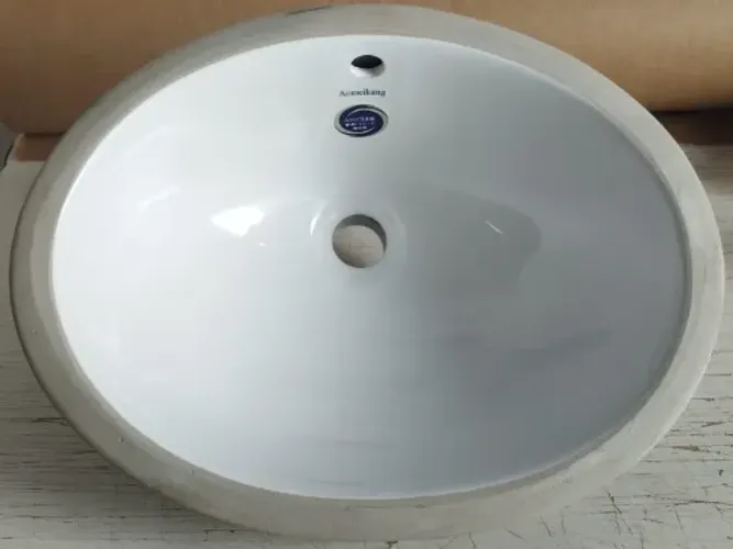 Cuba para banheiro oval de embutir