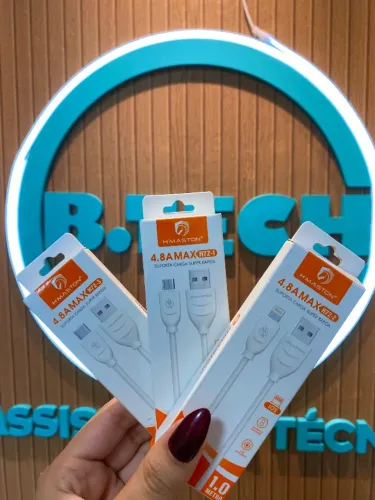 Cabo Tipo C, V8 e Lightning