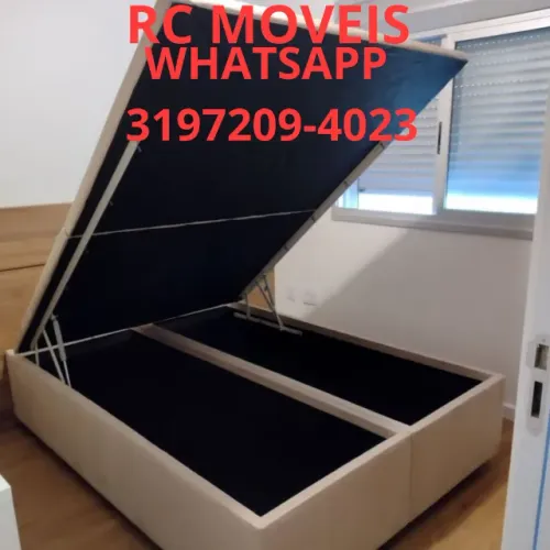 Cama Box Baú Queen 1.58x1.98 com Baú Blindado Reforçado