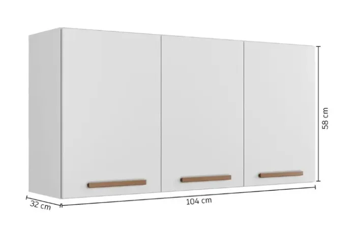 Armário De Cozinha Suspenso Aéreo 3 Portas. Produto Novo Direto Da Fábrica! Entregamos.