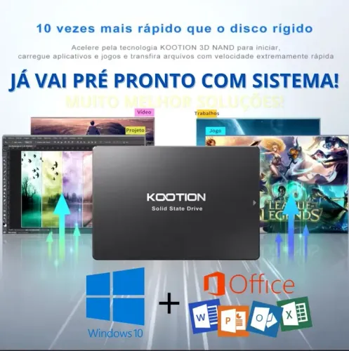 SSD 120GB KOOTION + ENTREGA GRÁTIS E 90 DIAS DE GARANTIA!