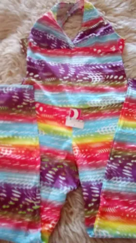 Macacão em suplex estampado 