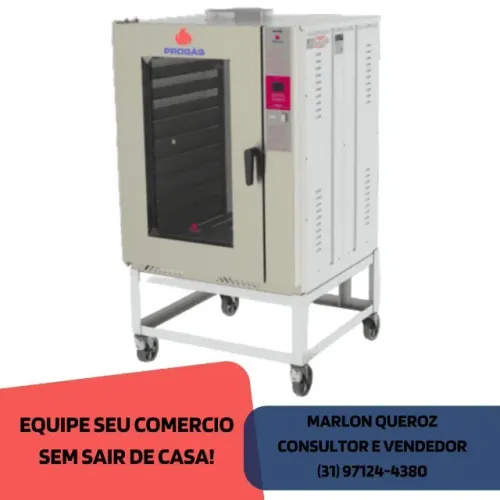 Forno Turbo A Gás Progás 10 Esteiras Bivolt Novo