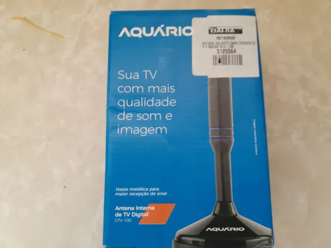 Antena Interna TV Digital Aquário DTV-100