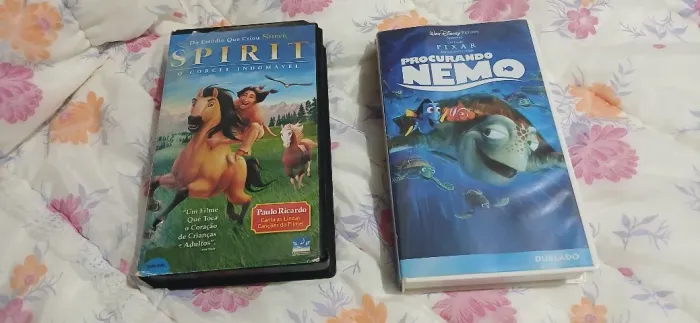 Kit 2 Filmes Vhs Infantis Nemo / Spirit