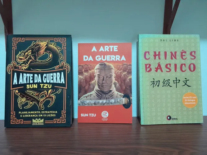 3 Livros: A Arte da guerra/ arte da guerra/ chinês básico
