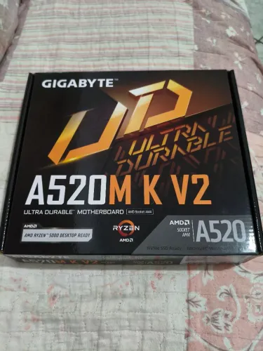 Placa Mãe Nova, Nunca saiu da embalagem (Gigabyte A520M K V2)
