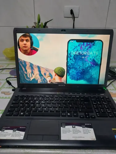 Notebook Sony teclado e bateria ruim core i5 6 de ram 