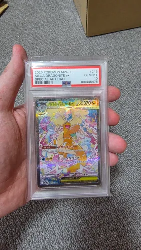Carta Pokemon Mega Dragonite EX PSA10 Herois Excelsos Japonesa