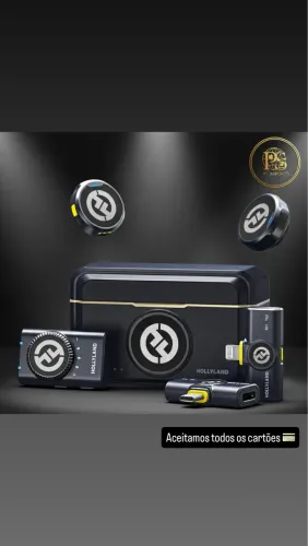 Microfone Lapela Hollyview Lark M2 Duo