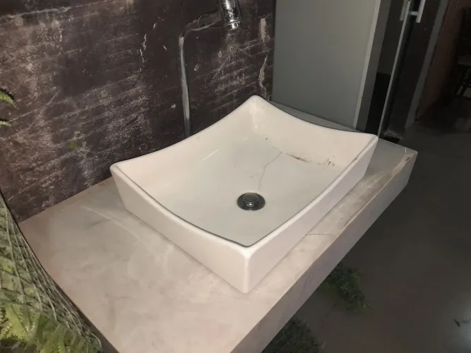 Bancada em porcelanato
