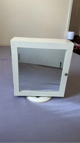Porta joias dupla face com espelho