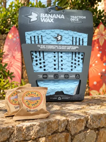 Deck Banana Wax Azul + 2 Parafinas