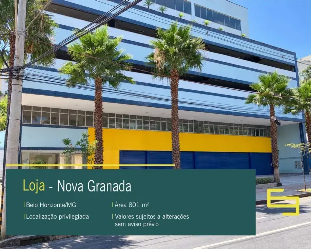 Loja para alugar no bairro Nova Granada em Belo Horizonte/MG