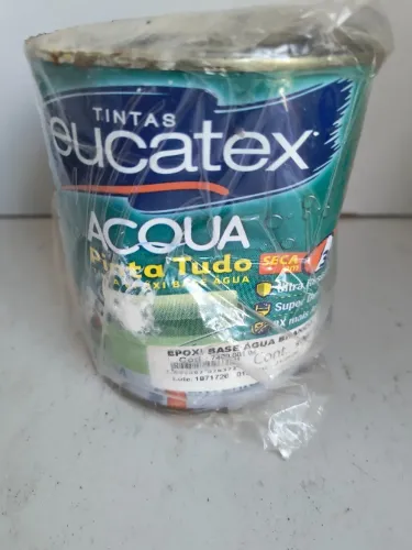 Lote 013 Tintas Eucatex Acqua Epoxi Base Agua Branco 900ml