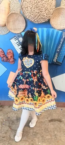 Vestido de quadrilha infantil