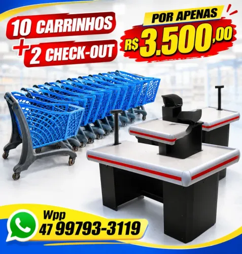 Carrinhos+ check-outs