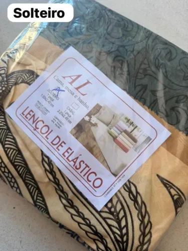 Lençol de elástico de solteiro 