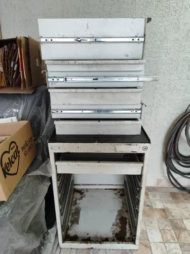 Gaveteiro Industrial de Oficina em Metal Aço Robusto Pesado