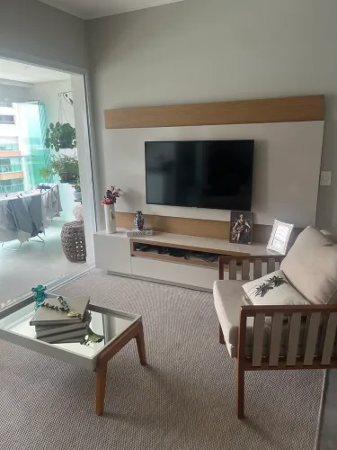 Vendo rack e painel, rudnick, off white e nature