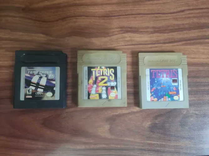 Tetris, Tetris 2 e Test Drive 6 - Kit 3 Jogos Originais Game Boy / Game Boy Color