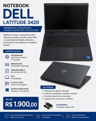 Notebook Dell Latitude 3410