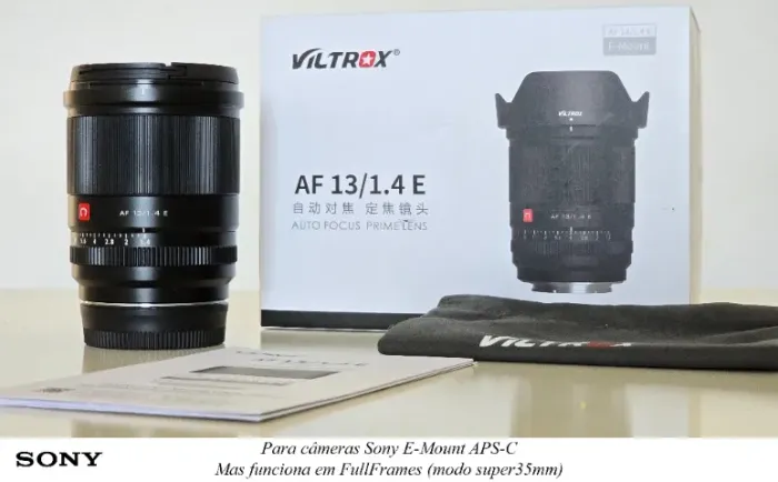 Lente Viltrox 13mm f1.4 para Sony E Mount ( grande angular wide )