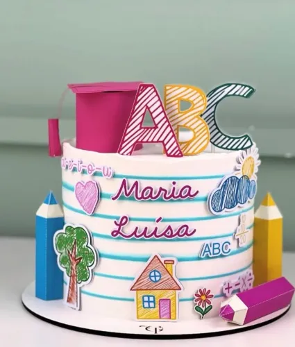 Bolo ABC formatura