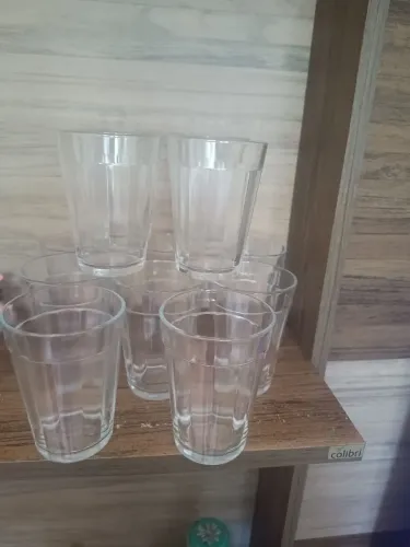 Conjunto de 12 Copos Comus Americanos de Vidro Copo de Bar