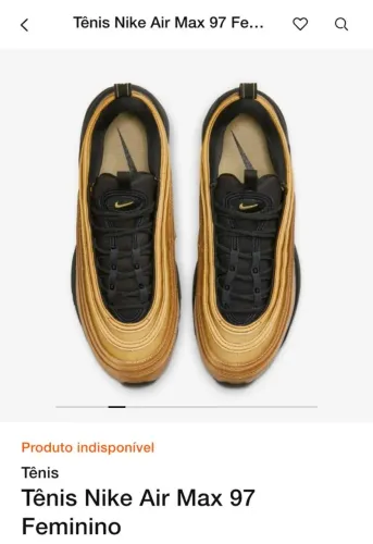 Tênis nike original air max 97 na caixa 37 usado 1x