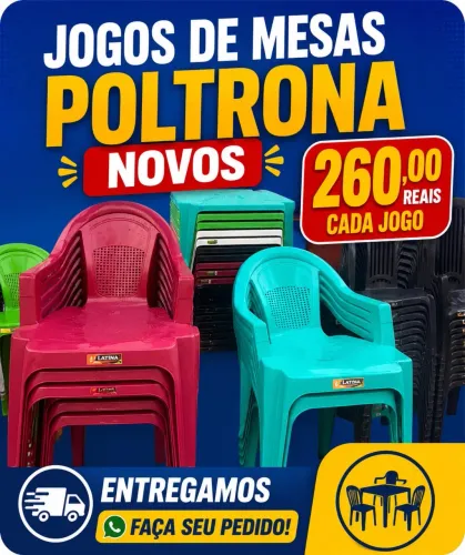 JOGOS DE MESAS POLTRONAS