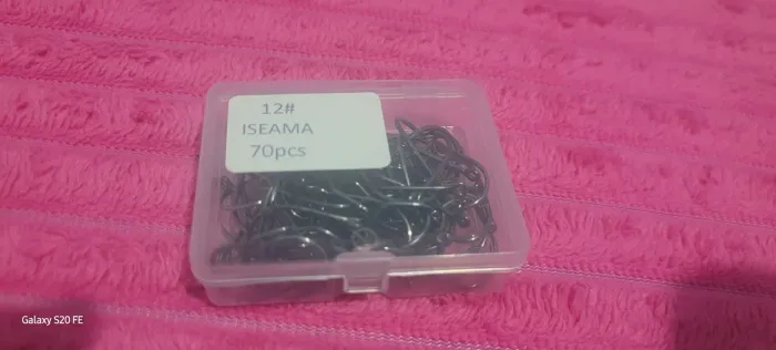 Anzol Iseama 70 peças tamanho 12#