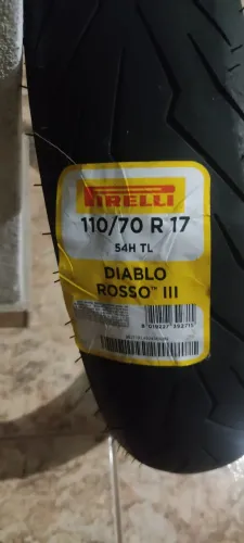 Pneu Moto Pirelli 110/70r17 54h Diablo Rosso Iii Tl (d) (não faço por menos!)