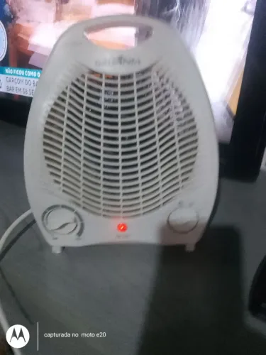 Ventilador de ar e aquecedor olhar descrição