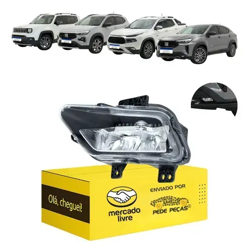 Farol Milha Auxiliar Jeep Renegade 2022 23 24 25 2026 Led Le Cristal